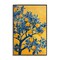 Stupell Industries Lemon Tree on Orange Framed Giclee Wall Art Design by RB